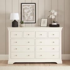 Wilmslow White Extra Large Jumbo 10 Drawer Chest-SLIGHT SECONDS - WLM-F344
