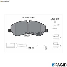 Brake pad set - brake, disc
