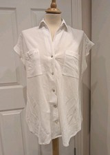 MASSIMO DUTTI WHITE SLEEVELESS