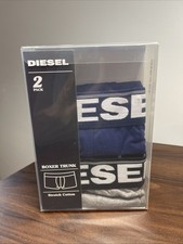 Mens Diesel Boxer Trunk Blue