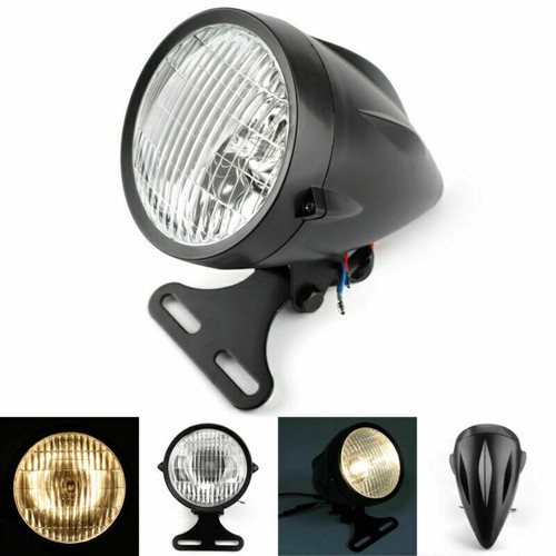 Black bullet headlight - bullet,