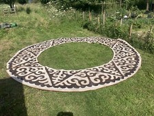 Kyrgyz Shyrdak - Felt Wool Circular  Rug - For 5m Yurt - Tipi - Bell Tent