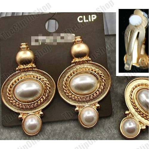 Clip big retro pearl - on, 1.5"big