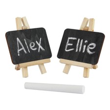 MINI EASEL BLACK CHALK BOARD WOODEN WEDDING PLACE NAME HOLDER CAFE TABLE NUMBER