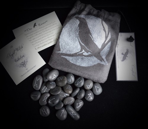 Raven rune stones - 25,