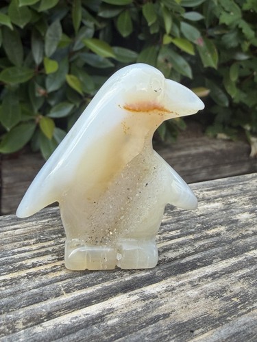 Druzy agate penguin - druzy,