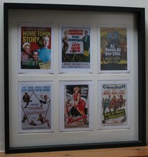 Framed Marilyn Monroe Movie mini Poster Collage - 6 Classic Film Prints 42.5cm