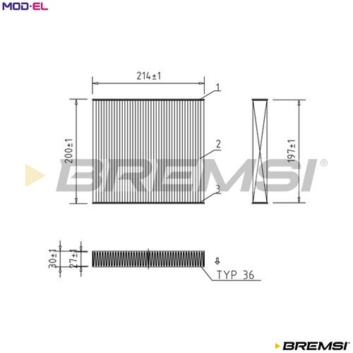 Filter cabin air - filter,