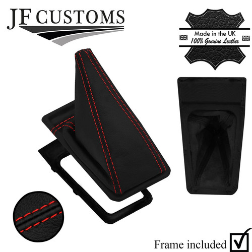 Red stitch leather gear - leather, gaiter