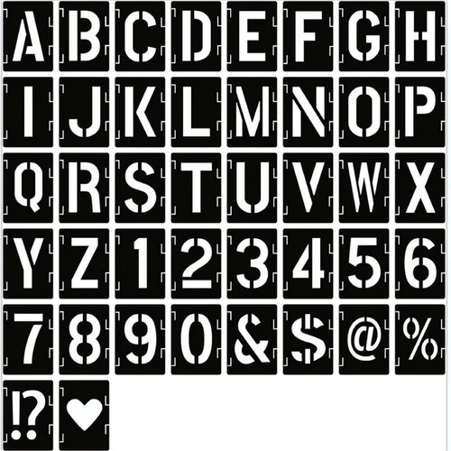 Inch letter stencils - letter,