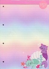 Paperchase Purr Maids Cats Stationery Paper A4 Note / Letter /Writing Pad - Cute