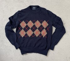 Drake’s London Argyle Jumper Wool Angora 38