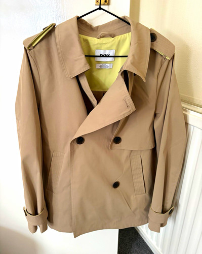 Dkny beige short trench coat - dkny,