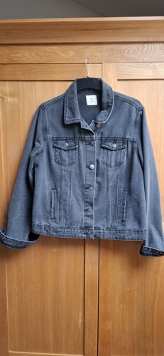 Ladies black denim jacket - tu,