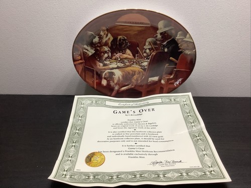 Franklin mint oval decorative - mint,