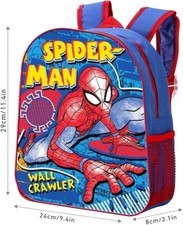 Kids Boys Nursery Pre-school SPIDERMAN Backpack School Lunch Bag Rucksack