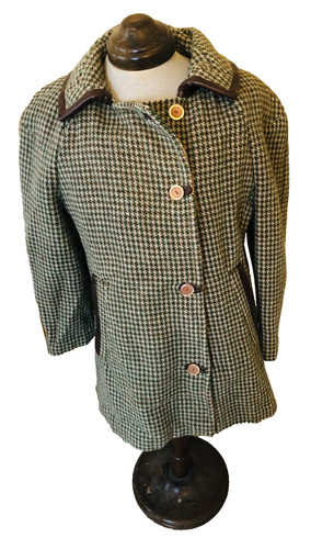 Tweed coat jacket short arms - jacket,