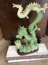 Large Green Chinese Dragon Figurine