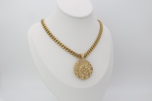 Gold nugget necklace - nugget, necklace,