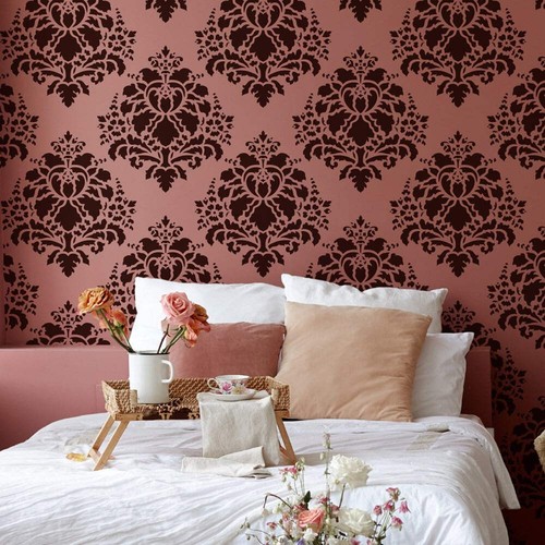 Windsor floral damask wall - floral,