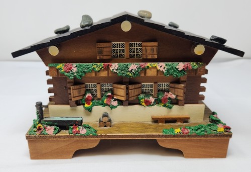 Vintage wooden swiss chalet - vintage,