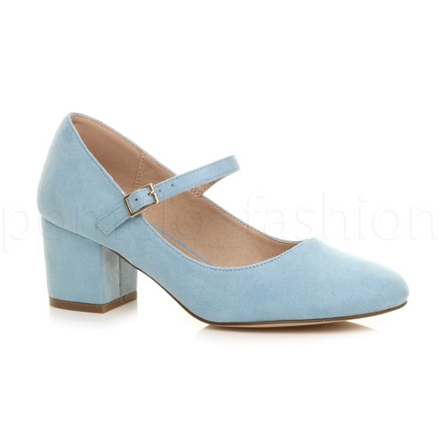 Womens ladies mid block heel - womens,