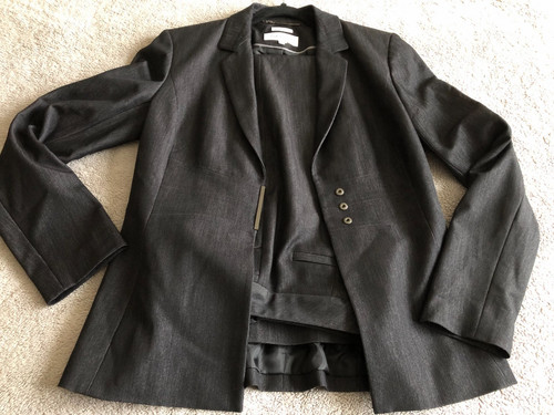 Calvin klein grey one button - grey, one-button