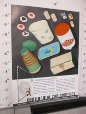 magazine ad 1941 CONTINENTAL CAN trash tray metal bank salt pepper bread box