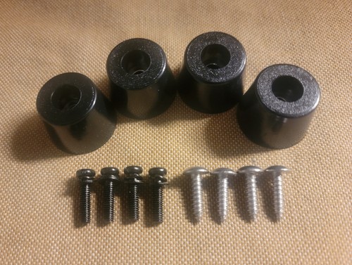 Rubber feet screws - (4)rubber, w/screws