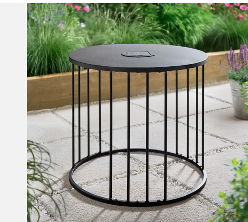 Solar powered metal side - solar, table