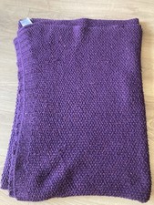 Purple Knitted Throw With Sequins