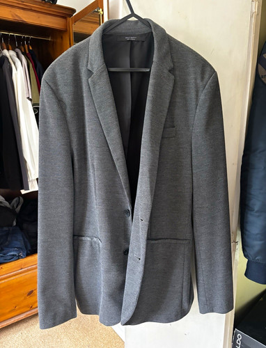 Zara men grey notch - zara, lapel