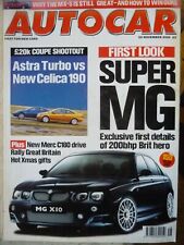 AUTOCAR 00/11/29 TOYOTA CELICA 190 VAUXHALL ASTRA COUPE TURBO BMW X5 MAZDA MX5 