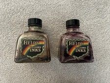 Vintage Fields Ink Pots Bottles