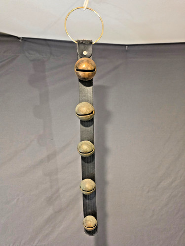 Brass horse sleigh bells - brass,