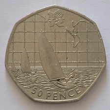 Sailing 50p Fifty Pence Coin