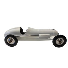 Vintage race car model - White