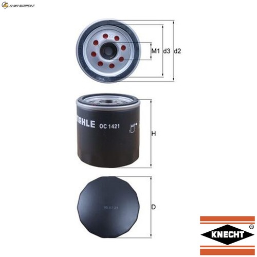 Oil filter 1421 for - filter, oc