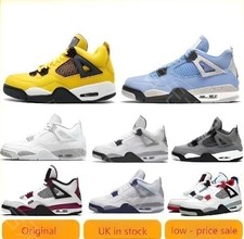 2025🎁Air Retro 4🎁Mid Military Black White Size UK 3-10 xmas Birthday Gifts New