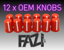 12 x RED  OEM KNOBS DJ MXER