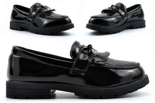 Girls school shoes slip - school, on