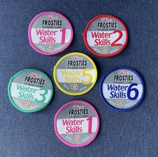 Vintage Frosties Water Skills Swimming Award Job Lot Badges Kelloggs Cereal