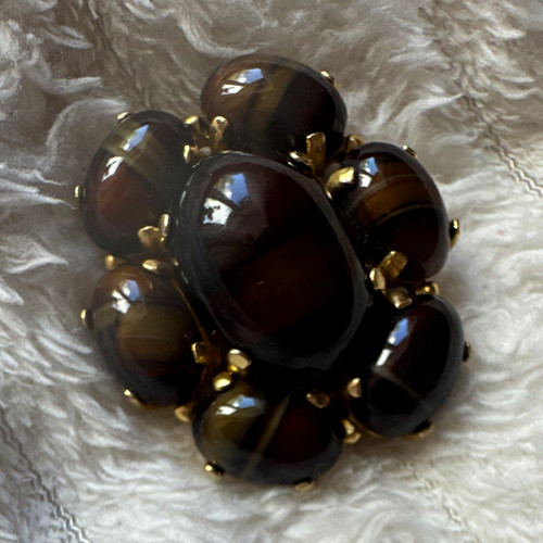 Gold tone tiger eye - gold,