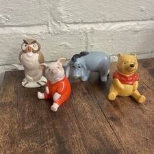Beswick Winnie The Pooh Owl,Piglet,Eeyore & Pooh Figurines 