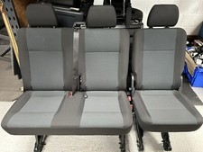 Vw Transporter T6 Rear Fold Flat 2&1 Kombi Seats Simora Trim Excellent Condition