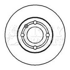 2x Brake Discs Vented For VW