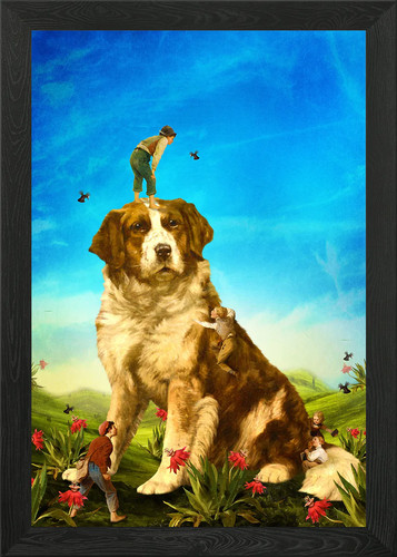 Our giant mascot - framed, wall