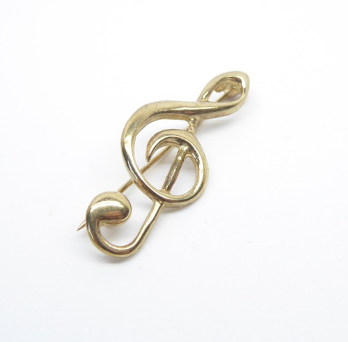 9ct gold celtic treble - celtic, clef