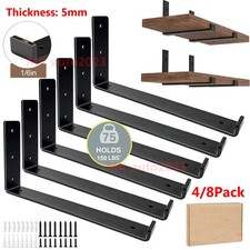 4/8 Pack Rustic Shelf Brackets