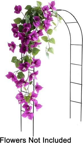 Black metal garden arbour - metal,